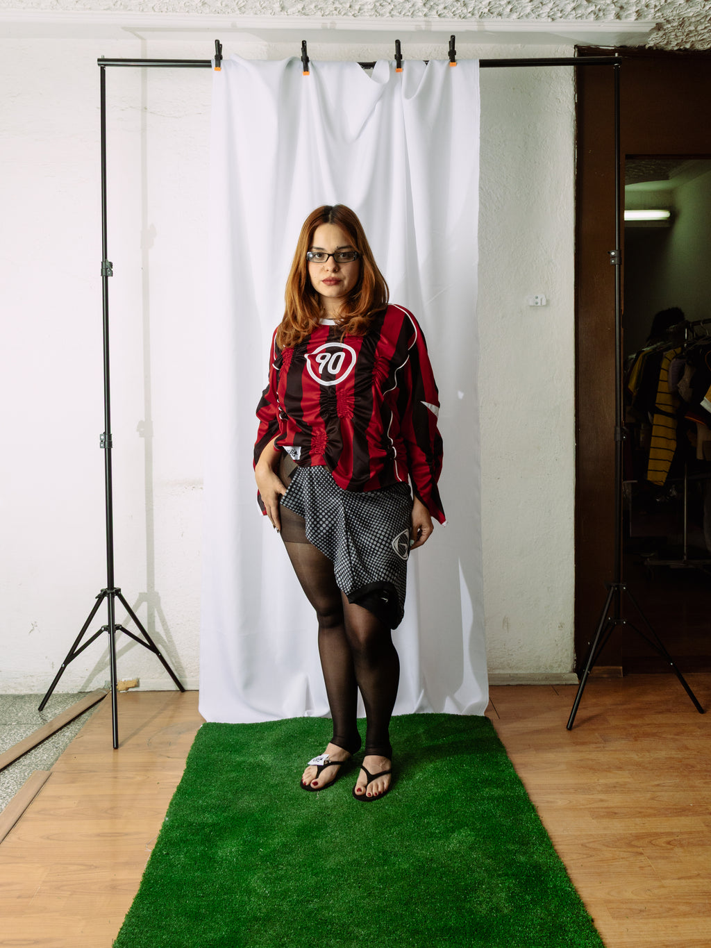 Jersey Caos manga larga [rojo + negro]